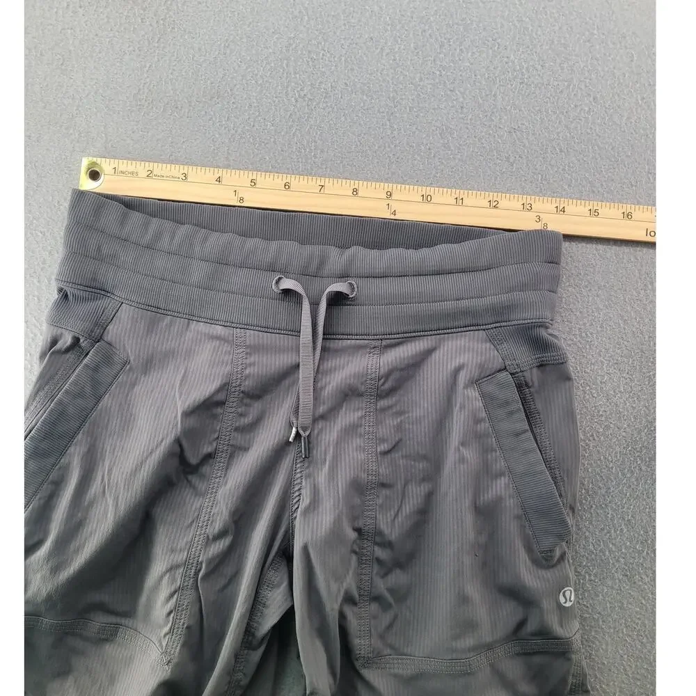 Lululemon Dance Studio Crop Pants Gray Athleisure Yoga S Pilates Travel Minimal
